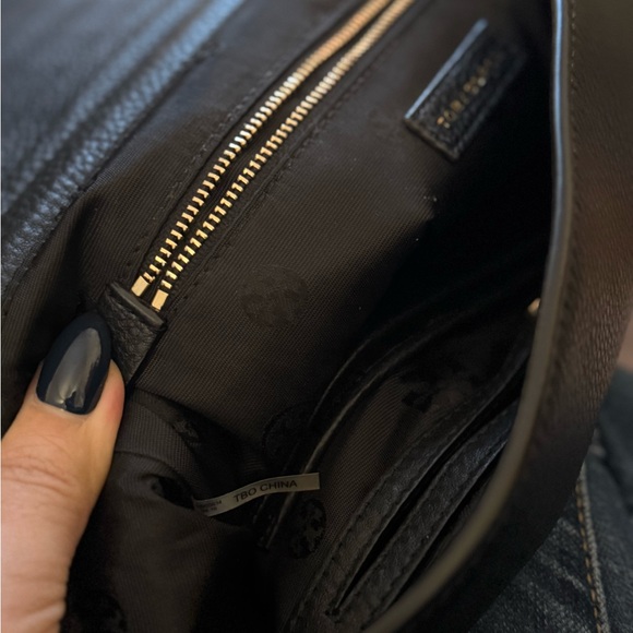 Tory Burch Black Embossed Shoulder Bag - Picture 9 of 11